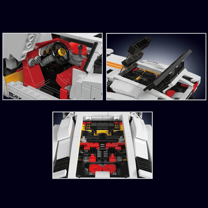 Lamborghini Countach Remote Controlled s set, compatible with Lego