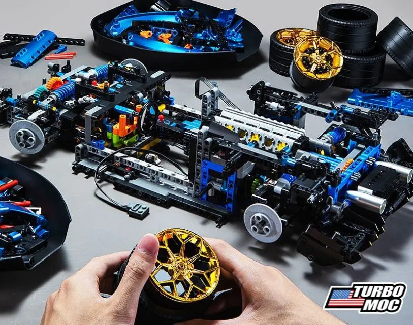 Lamborghini SVJ blue assembly process
