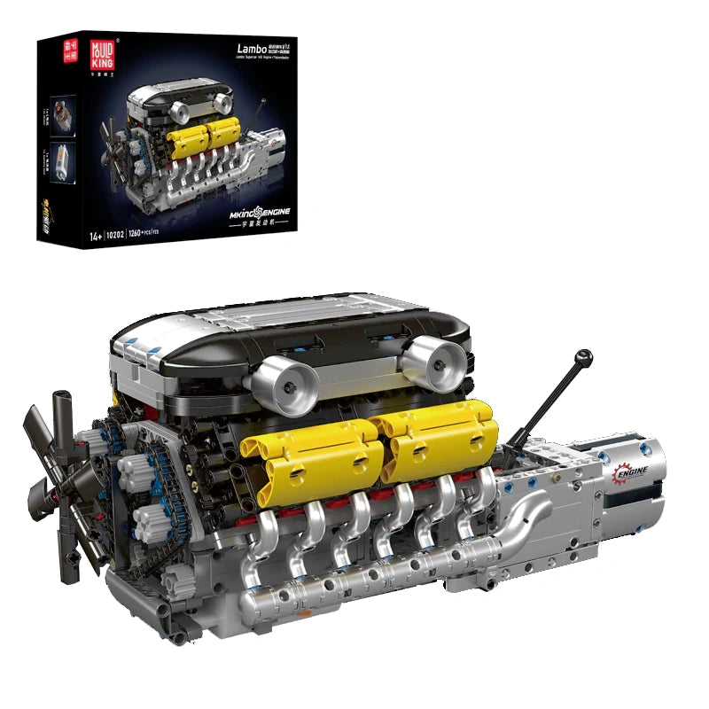 Lamborghini Supercar V12 Engine & Transmission 1260pcs