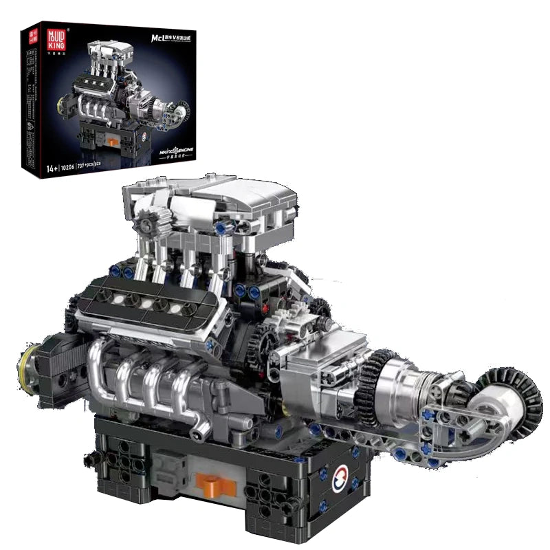 MCL Supercar V8 Engine 737pcs - Building Blocks Set | Turbo Moc