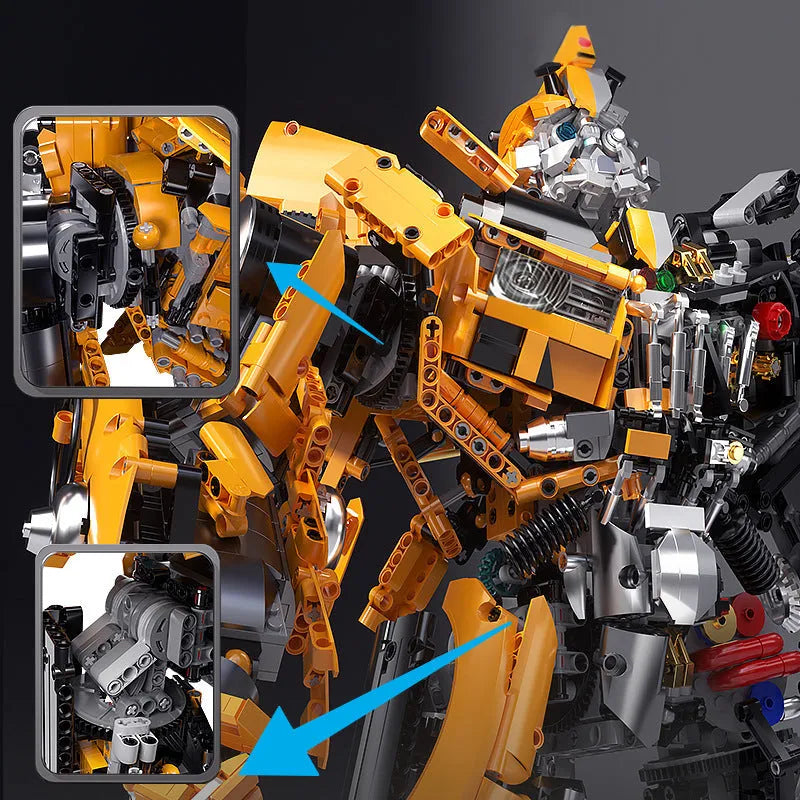 Mech Metamorphic Bumblebee Robot Bricks Toy - Building Blocks set compatible Lego - Turbo Moc