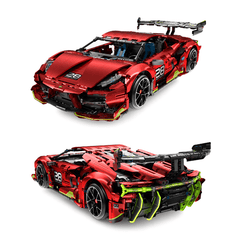 Hypercar Drift Satin Red s set, compatible with Lego