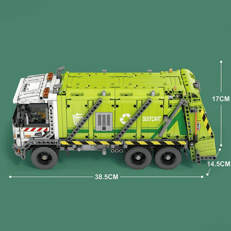 Garbage Truck 1468pcs-Turbo Moc