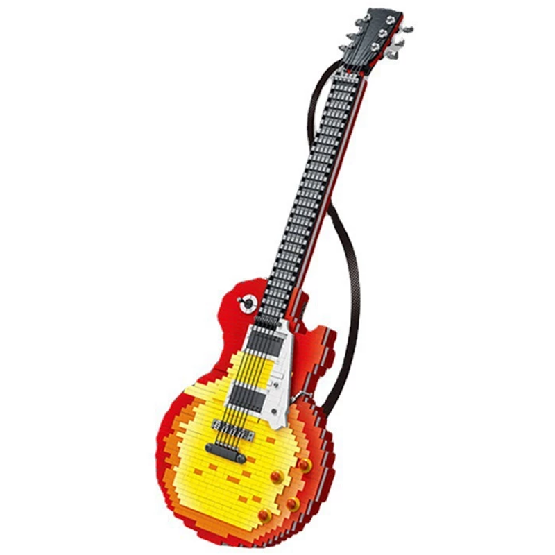 1:1 Scale Electric Guitar 2501pcs - Building Blocks set - Turbo Moc