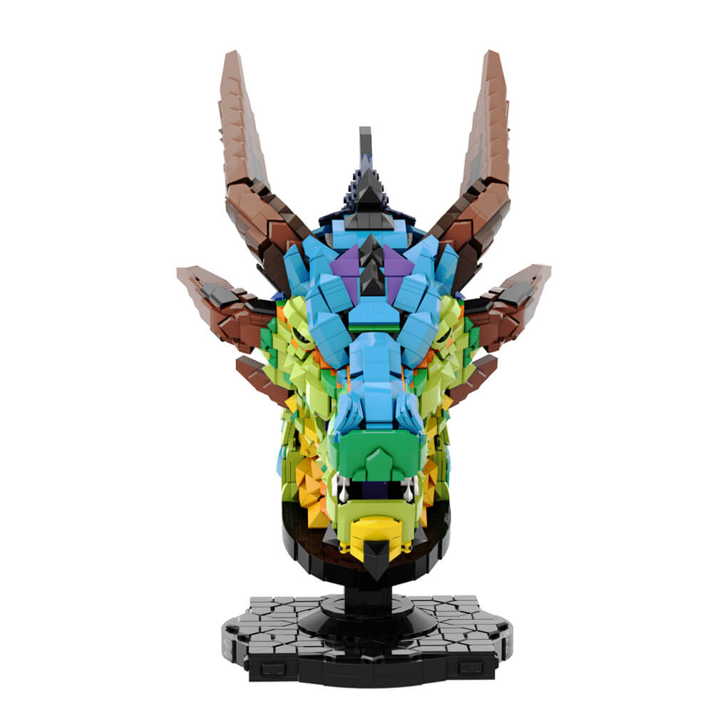 Dragon Head MOC 2624pcs