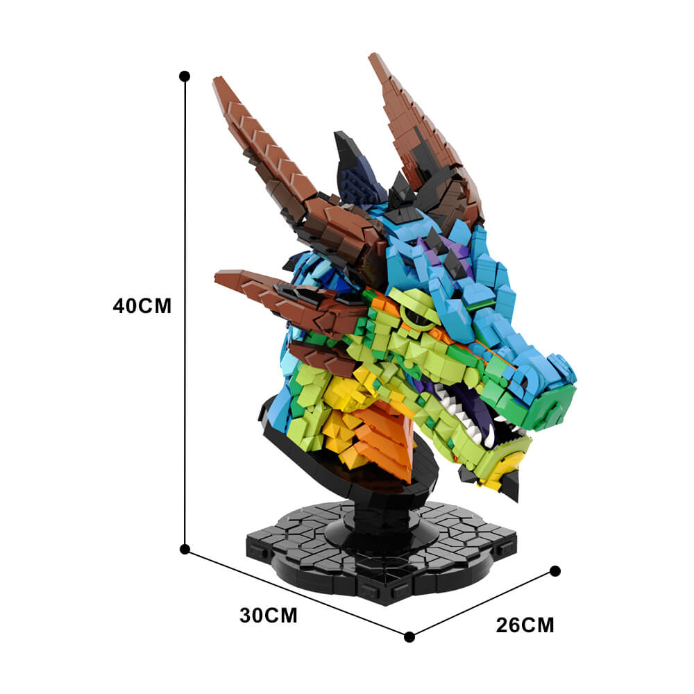 Dragon Head MOC 2624pcs