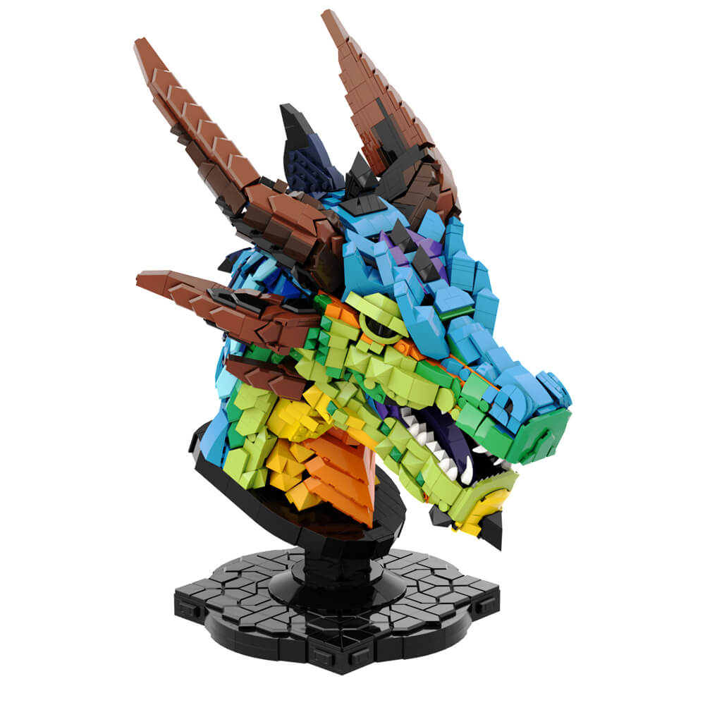 Dragon Head MOC 2624pcs