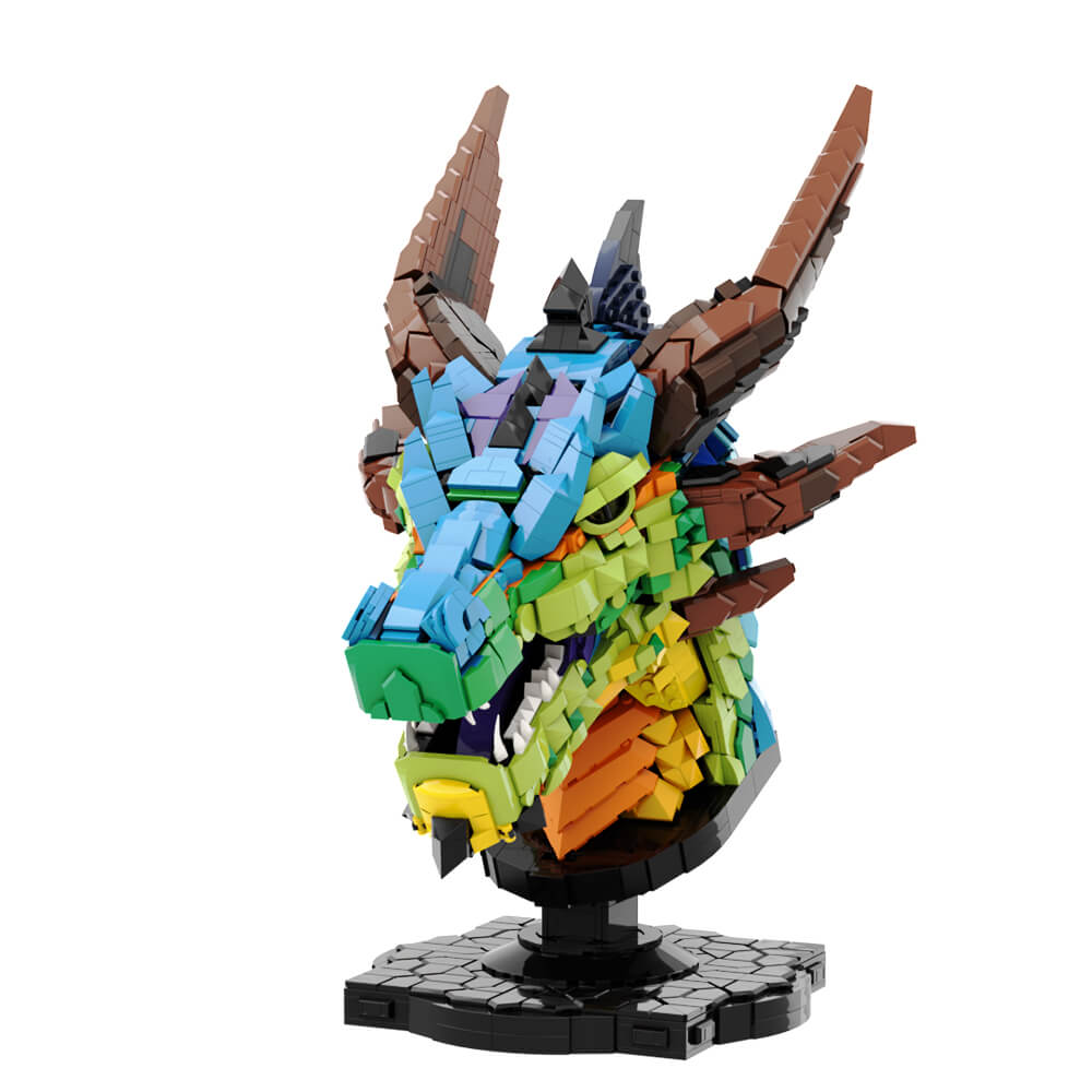 Dragon Head MOC 2624pcs