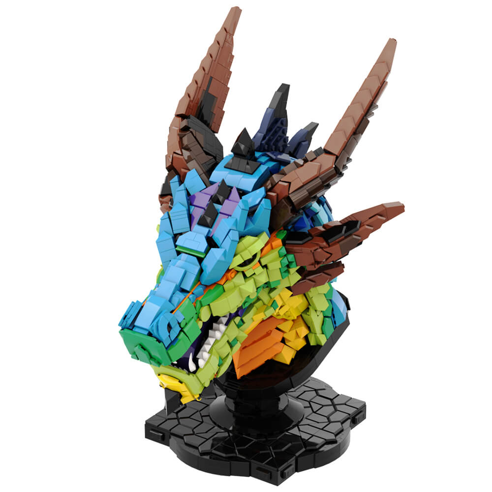 Dragon Head MOC 2624pcs