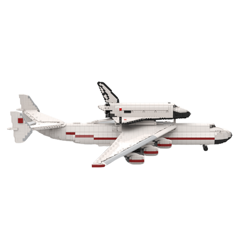 1:110 Buran with Antonov AN-225 Carrierplane 4176pcs - Building Blocks set - Turbo Moc