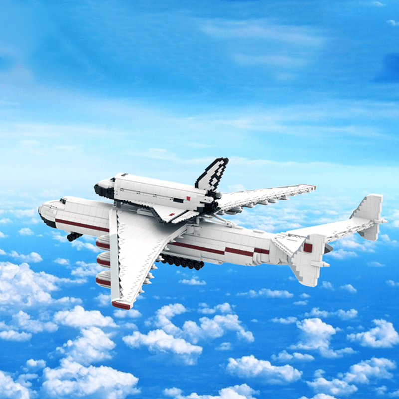 1:110 Buran with Antonov AN-225 Carrierplane 4176pcs - Building Blocks set - Turbo Moc