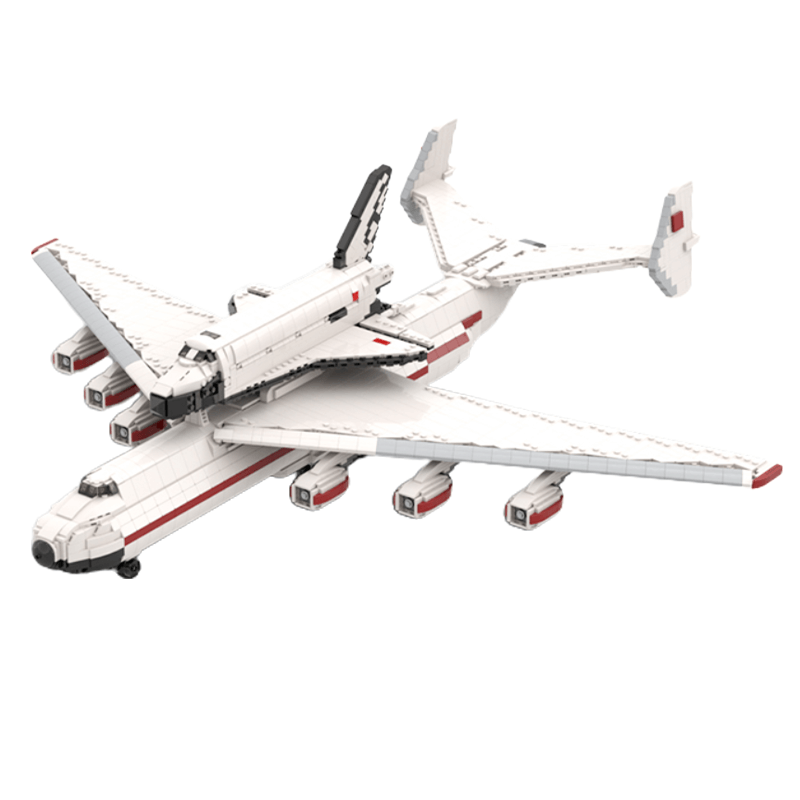 1:110 Buran with Antonov AN-225 Carrierplane 4176pcs - Building Blocks set - Turbo Moc