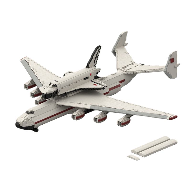 1:110 Buran with Antonov AN-225 Carrierplane 4176pcs - Building Blocks set - Turbo Moc