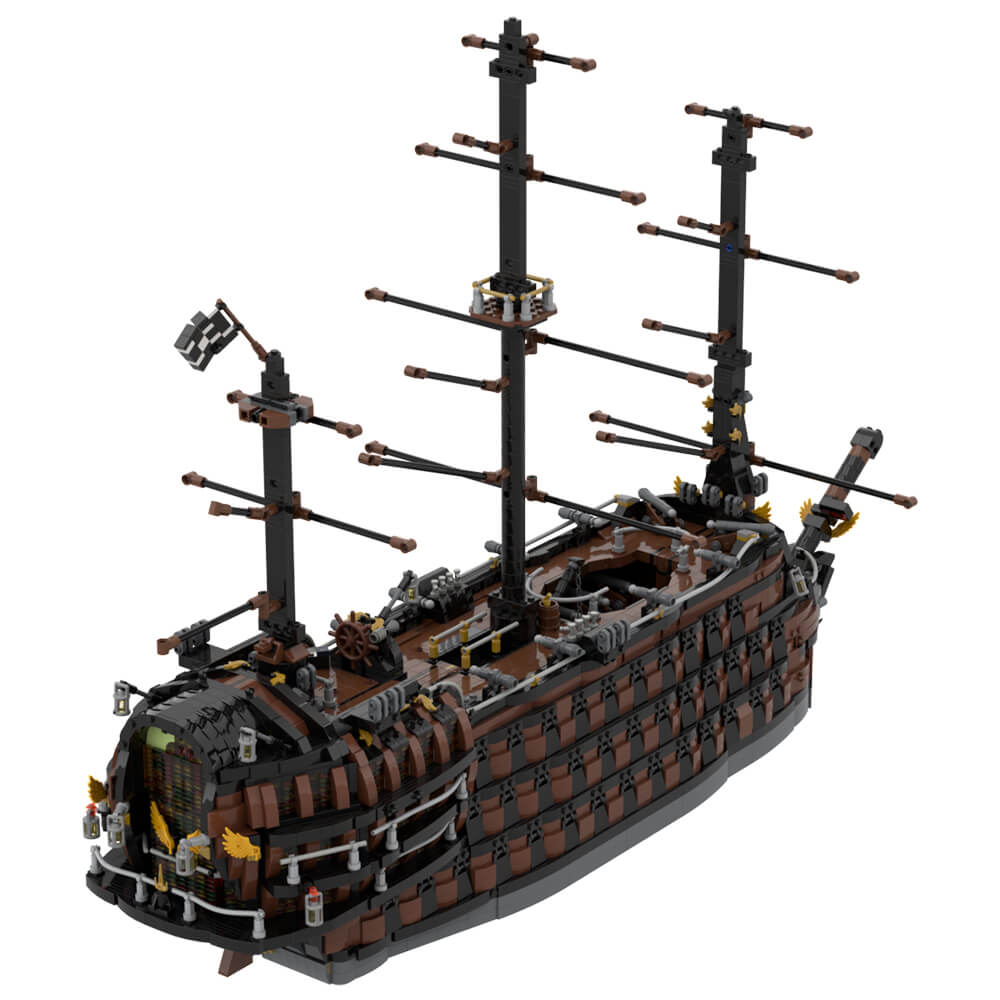 Brown Pirate Ship MOC 6331pcs - Building blocks set - Turbo Moc