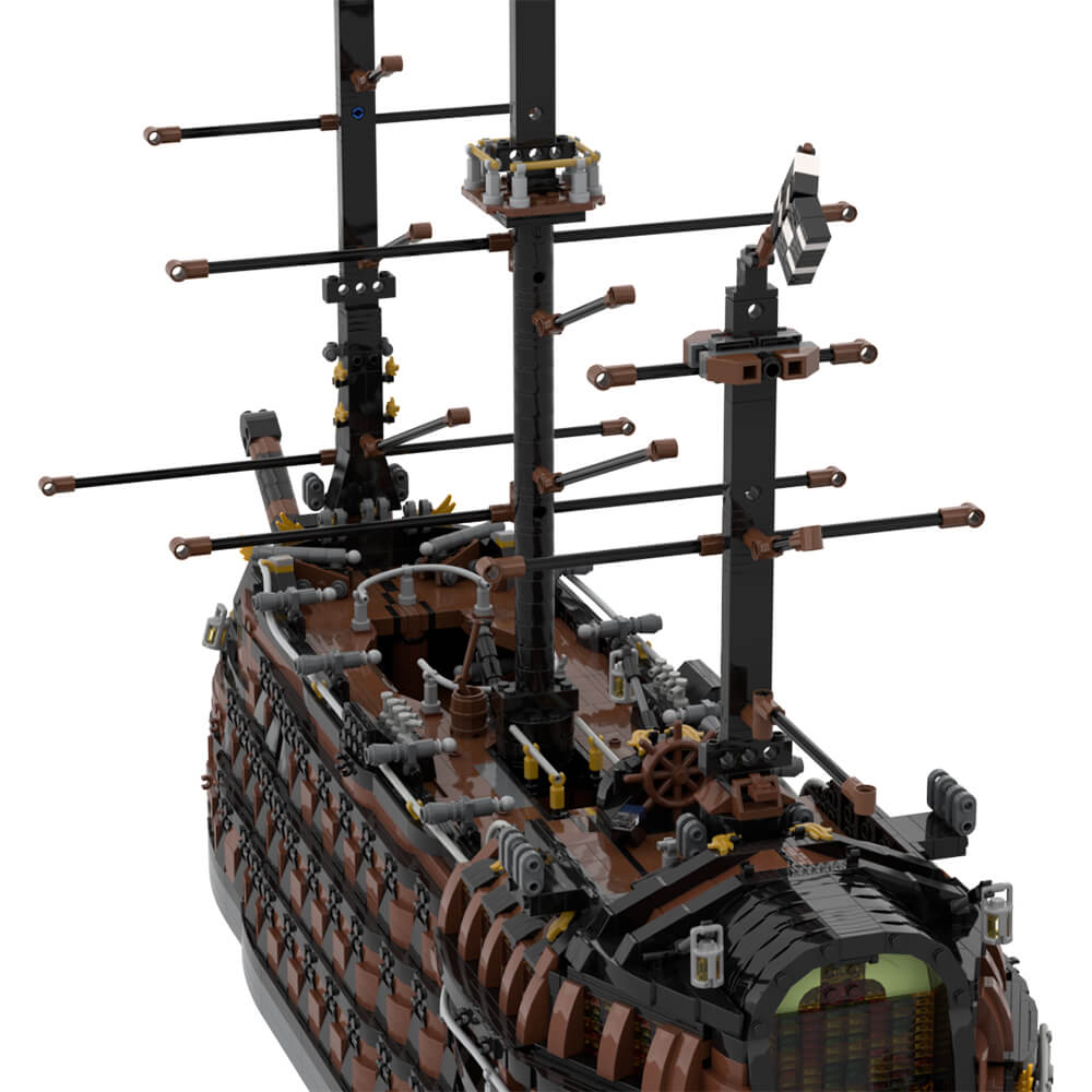 Brown Pirate Ship MOC 6331pcs