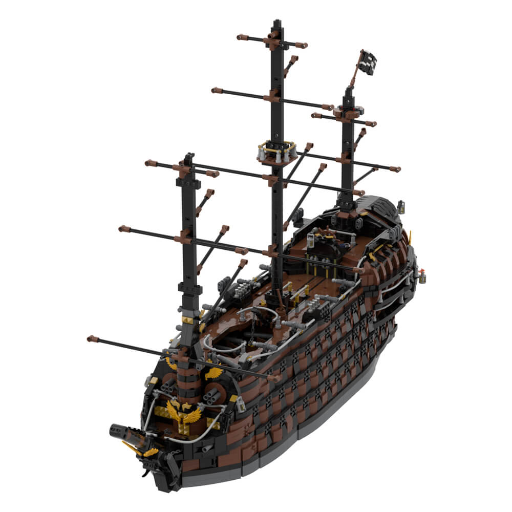 Brown Pirate Ship MOC 6331pcs