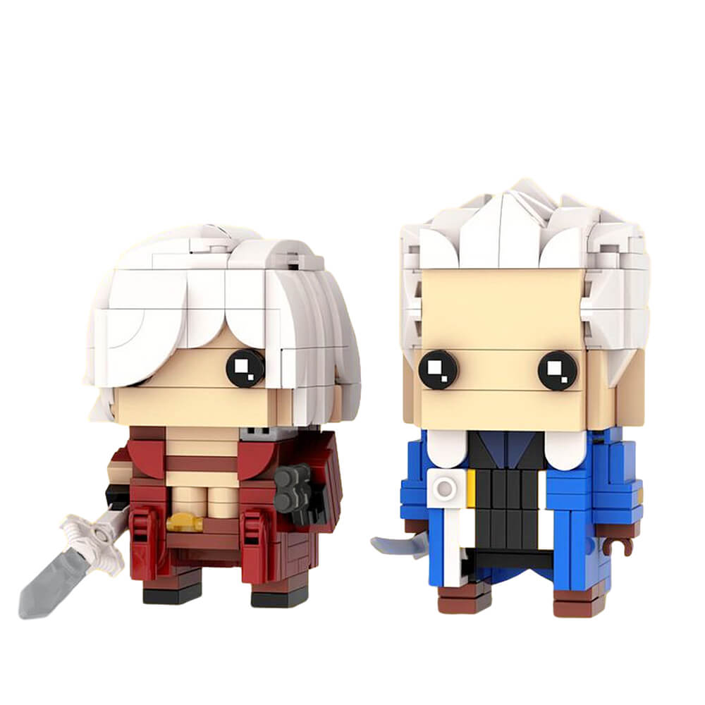 Dante & Vergil Brickheadz - Devil May Cry MOC 454pcs - Building blocks set - Turbo Moc