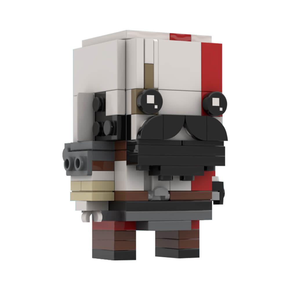 Kratos (God of War) Brickheadz MOC 141pcs - Building blocks set - Turbo Moc