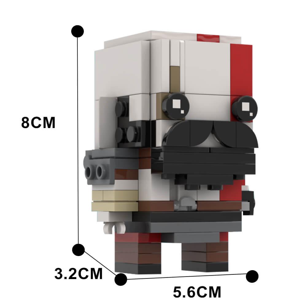 Kratos (God of War) Brickheadz MOC 141pcs