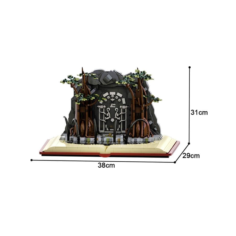 The Fellowship Of The Ring - Minifigures Display Stand (Doors Of Durin / Moria) MOC 2291pcs