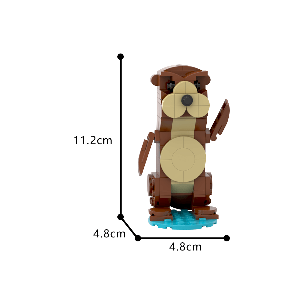 Adorable Otter MOC 105pcs