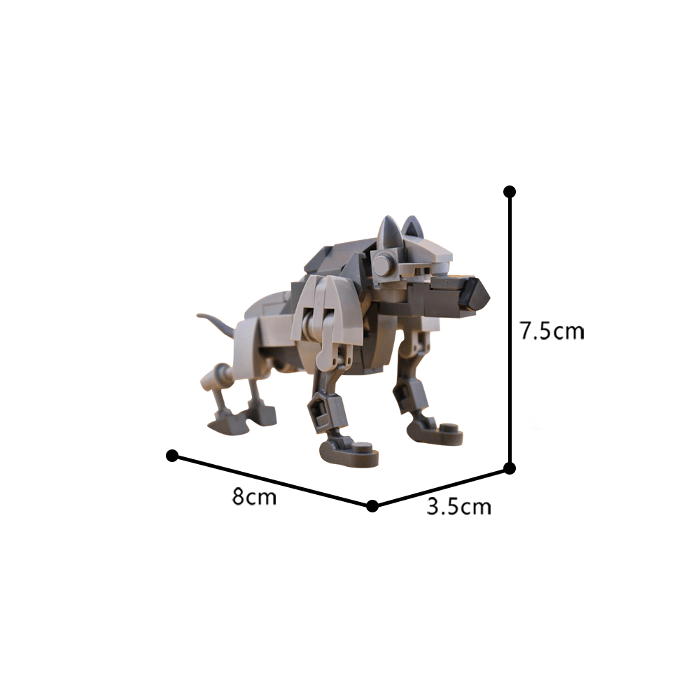 Gray Wolf - Warg MOC 71pcs