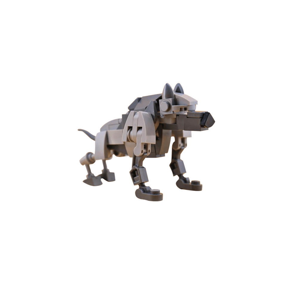 Gray Wolf - Warg MOC 71pcs - Building blocks set - Turbo Moc