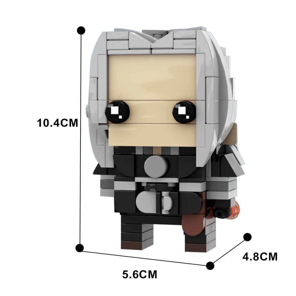 Geralt of Rivia Brickheadz MOC 218pcs