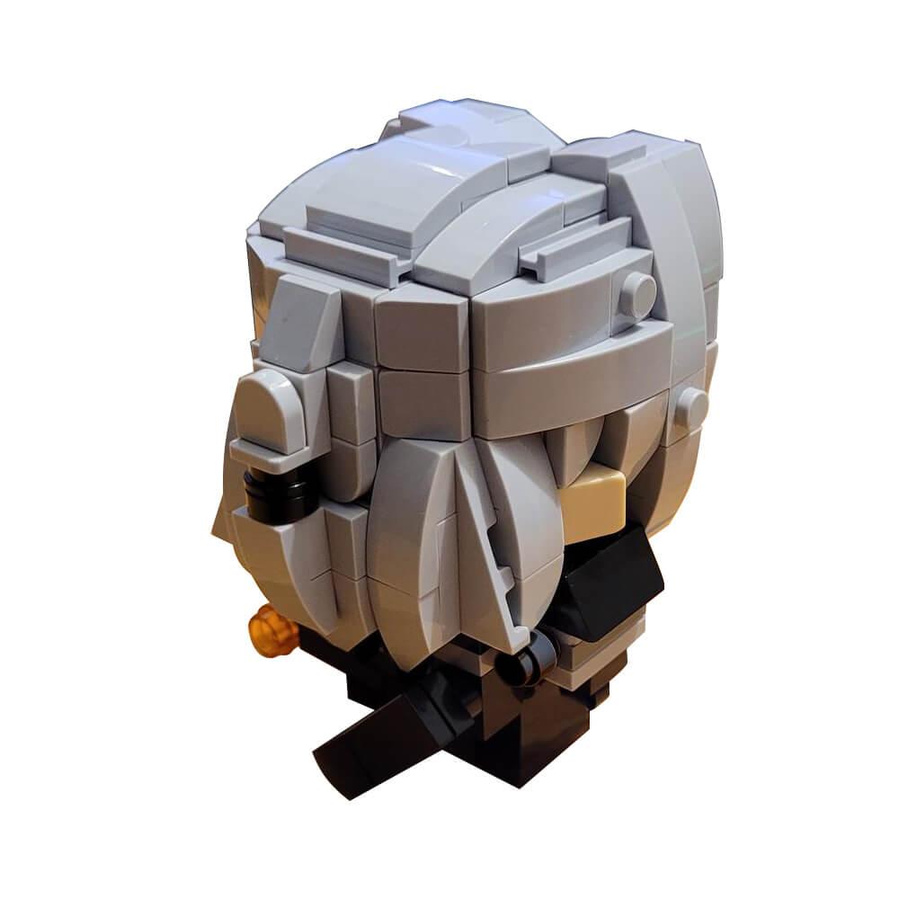 Geralt of Rivia Brickheadz MOC 218pcs