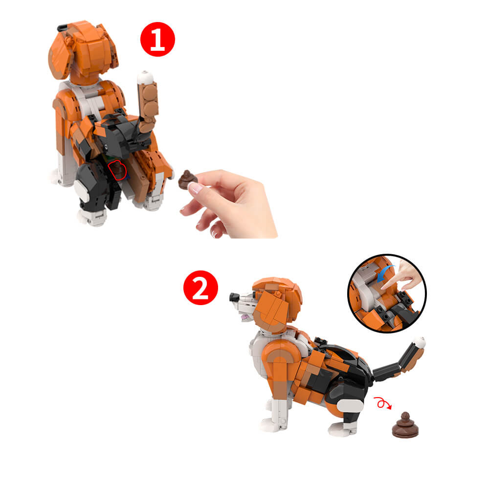 Pooping Dog MOC 750pcs