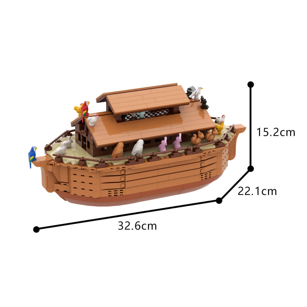 Noah's Ark with Animals MOC 946pcs