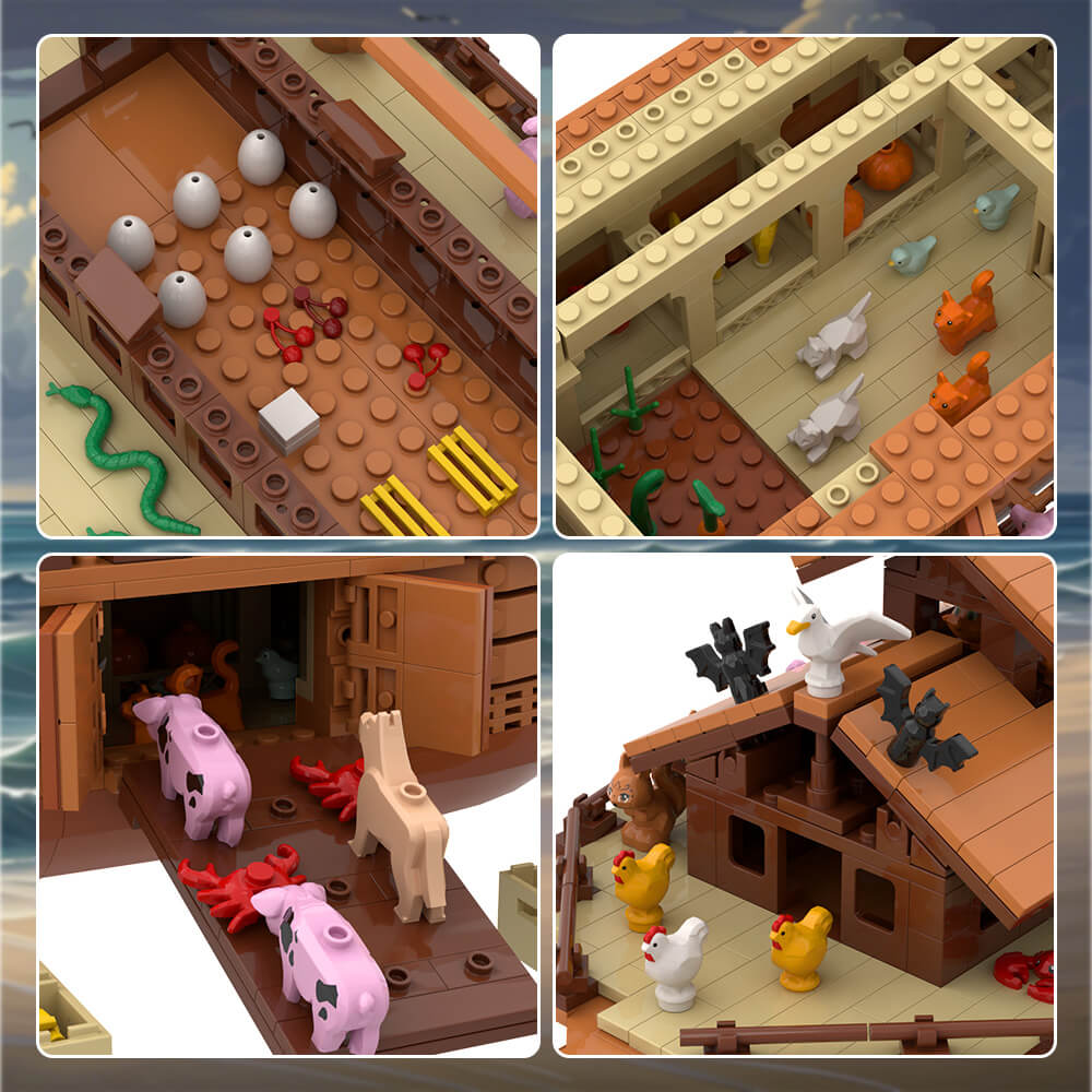 Noah's Ark with Animals MOC 946pcs