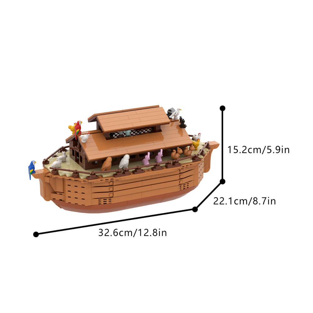 Noah's Ark with Animals MOC 946pcs