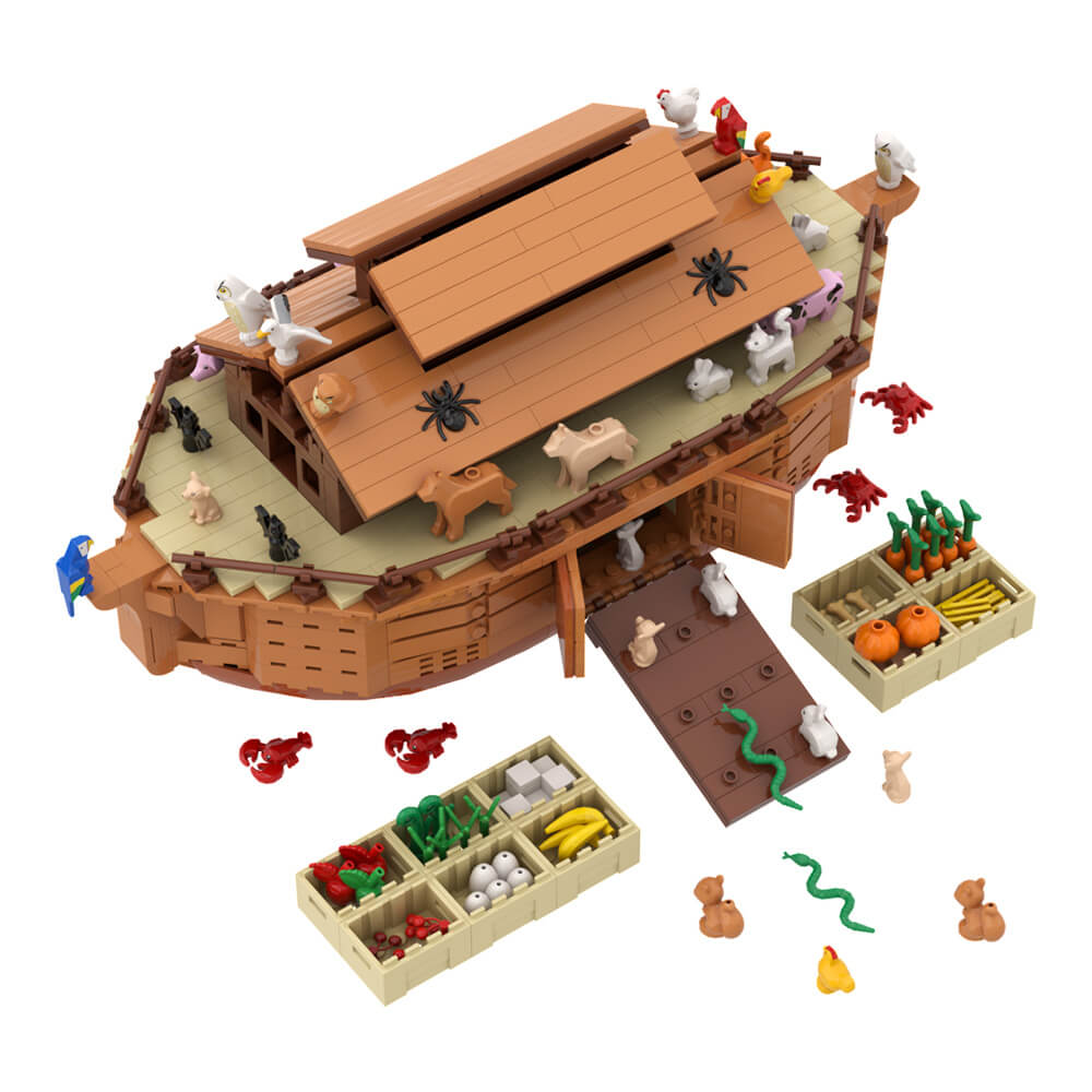 Noah's Ark with Animals MOC 946pcs