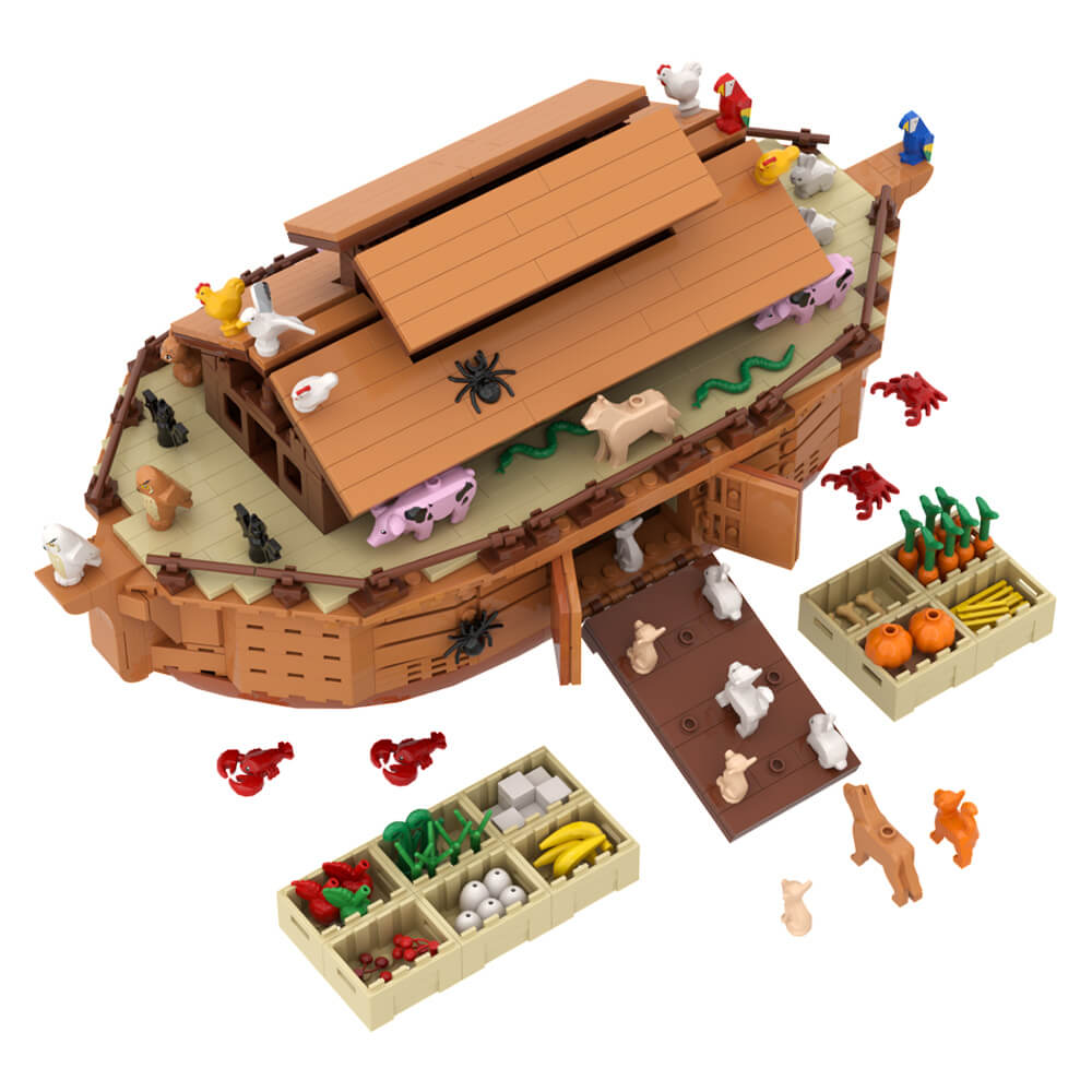 Noah's Ark with Animals MOC 946pcs