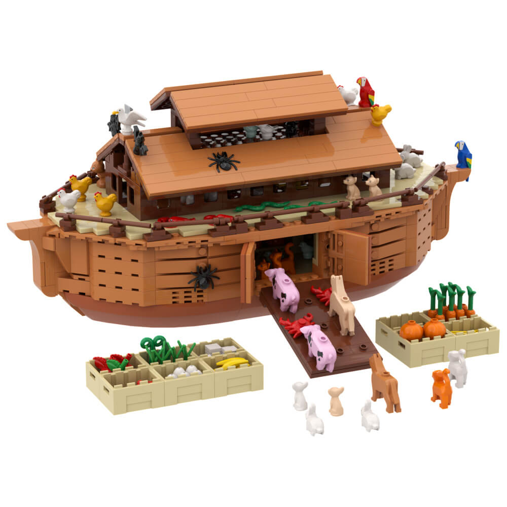 Noah's Ark with Animals MOC - Building blocks set - Turbo Moc