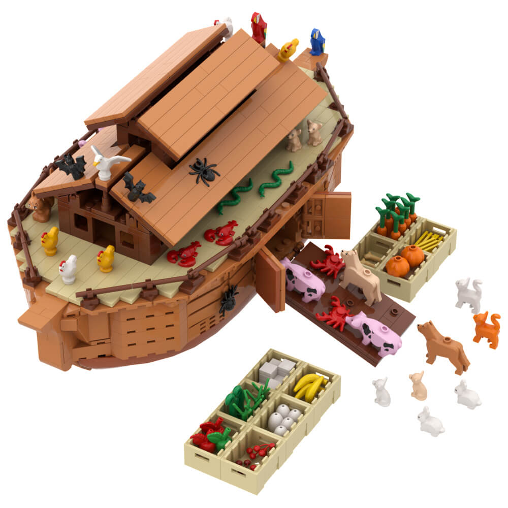 Noah's Ark with Animals MOC 946pcs