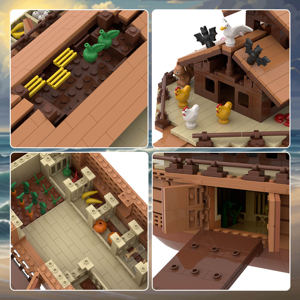 Noah's Ark with Animals MOC 946pcs