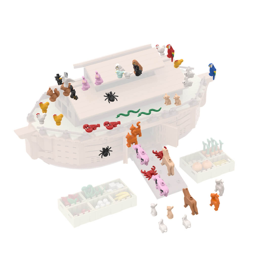 Noah's Ark with Animals MOC 946pcs