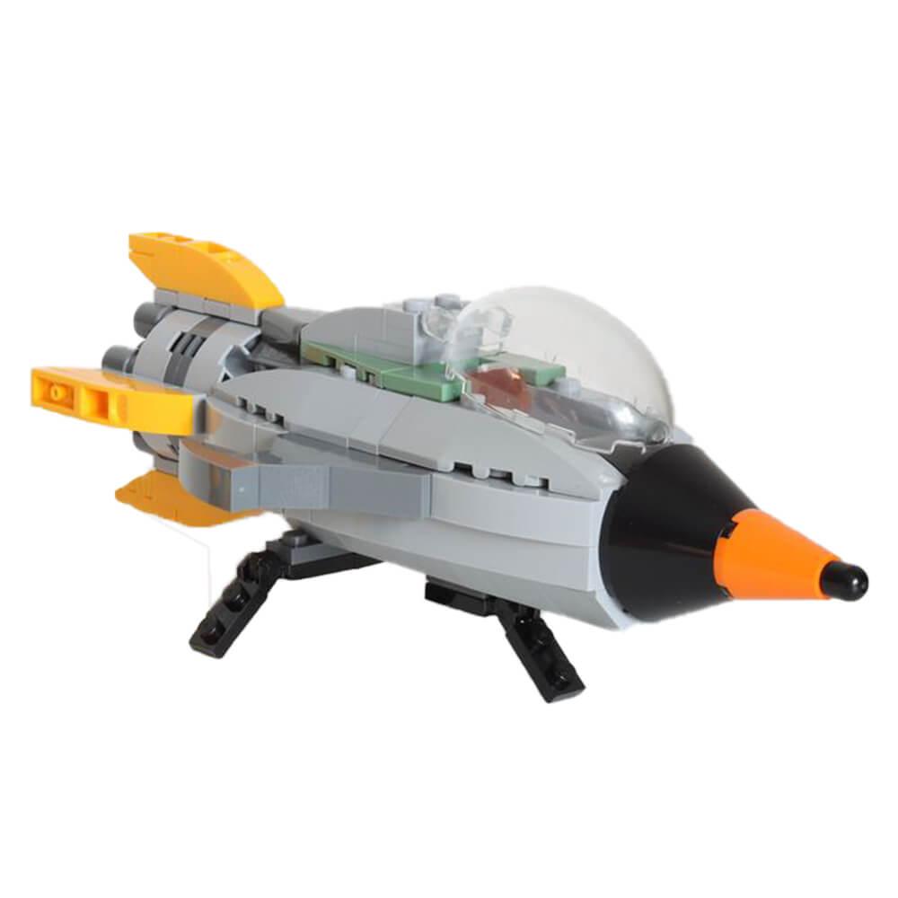 Retro Space Ship for Retro Spaceman CMF from 2017 | Mocpixel 162pcs