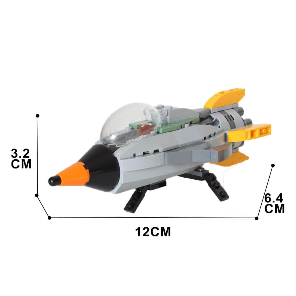 Retro Space Ship for Retro Spaceman CMF from 2017 | Mocpixel 162pcs