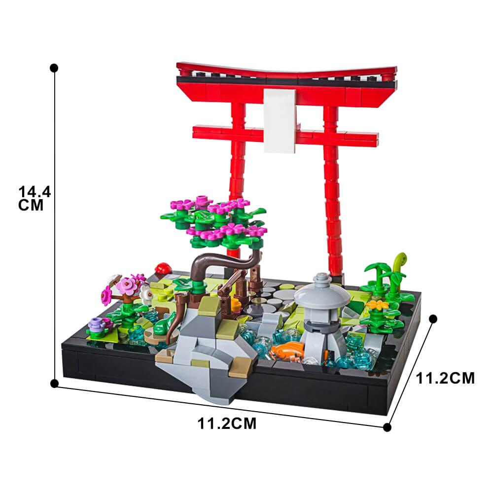 Japanese garden for Brickheadz MOC 349pcs