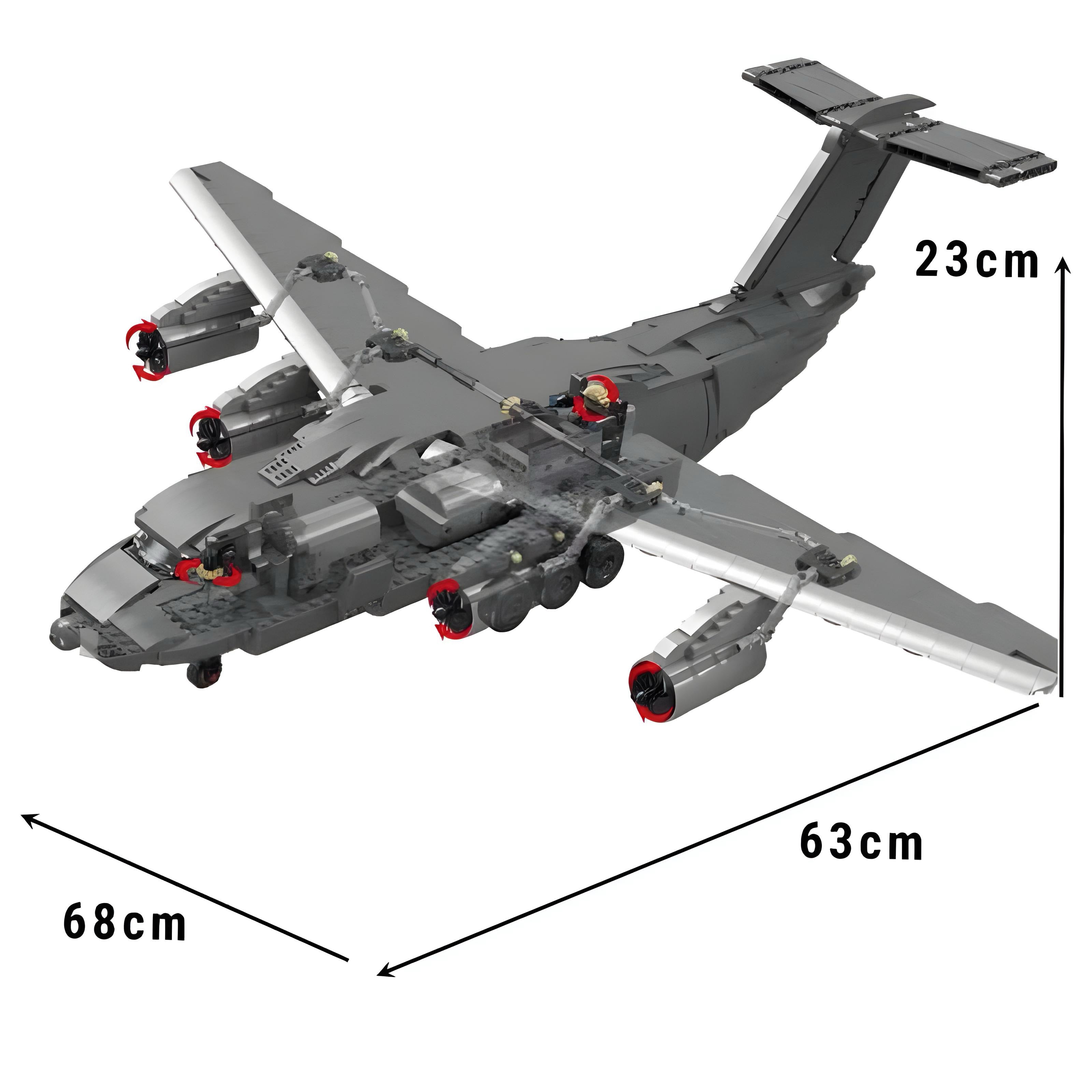 Image of product y-20-large-military-aircraft-2202pcs