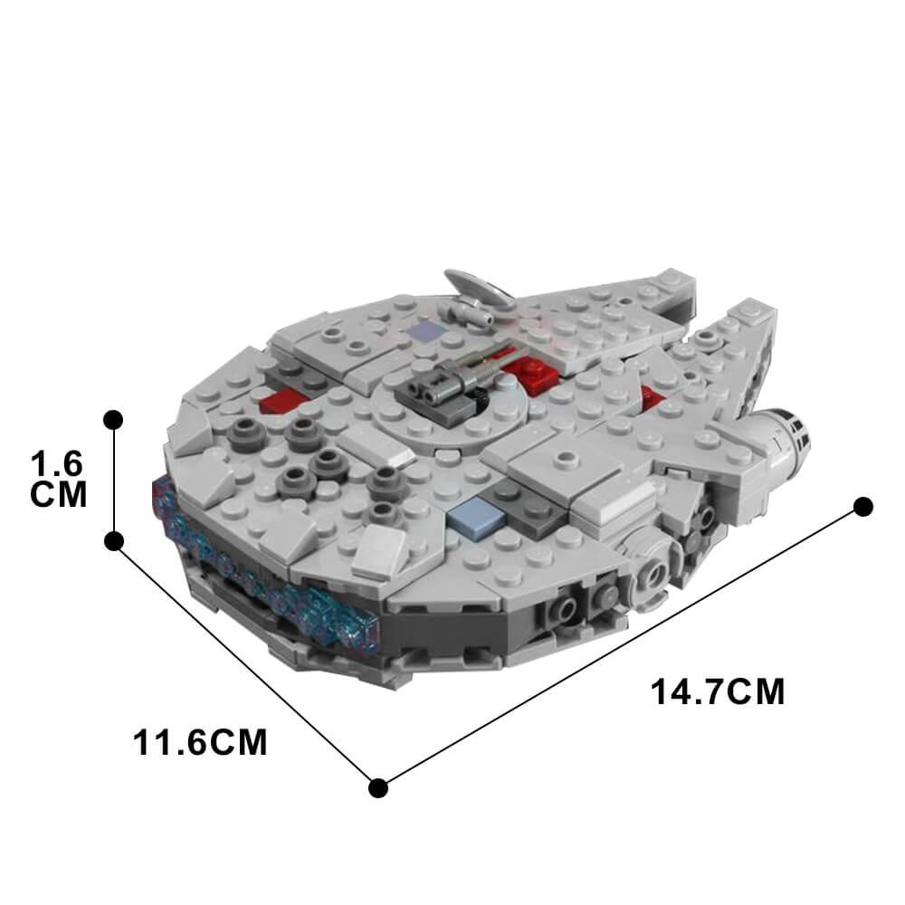 Micro Millennium Falcon Space War MOC 386pcs