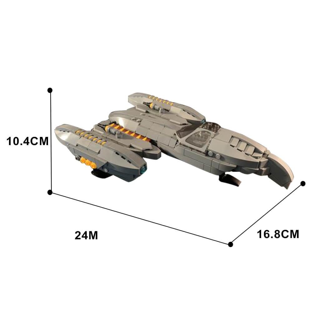 General Grievous's Starfi- The Soulless One Minifigure Scale Space War MOC 695pcs