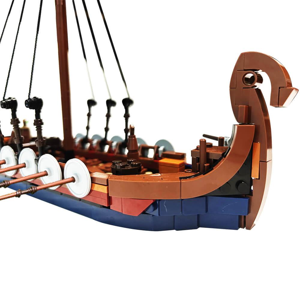 Viking Longship Drakkar/ Karvi /Snekkje MOC 454pcs