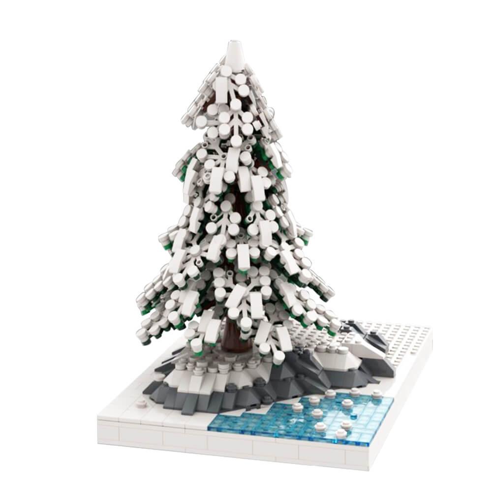 Winter Fir / Pine Tree MOC - Building blocks set - Turbo Moc