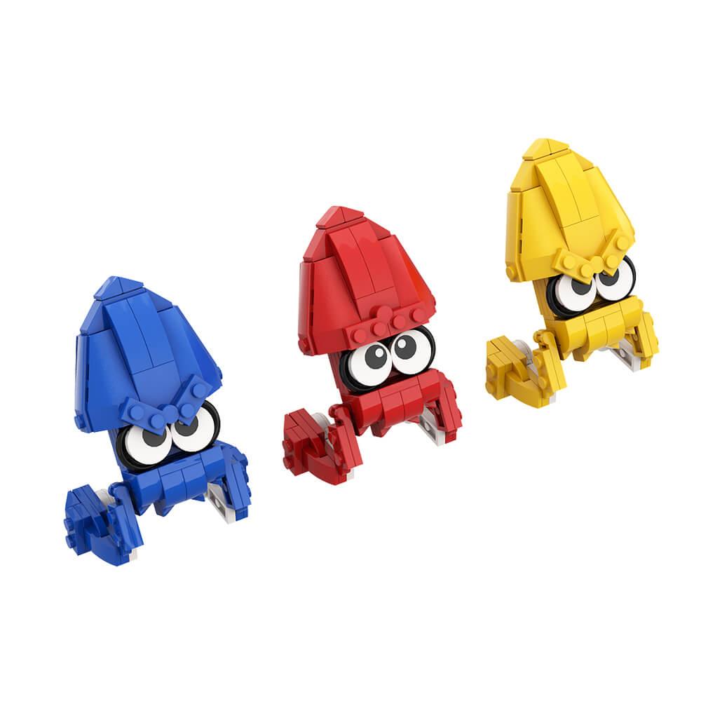 Colored Squid MOC 96pcs