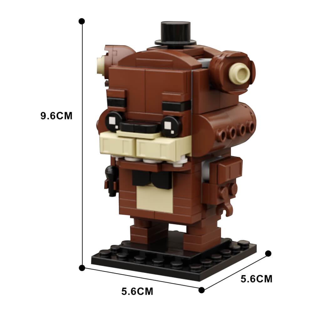 Freddy Fazbear Brickhead MOC 149pcs