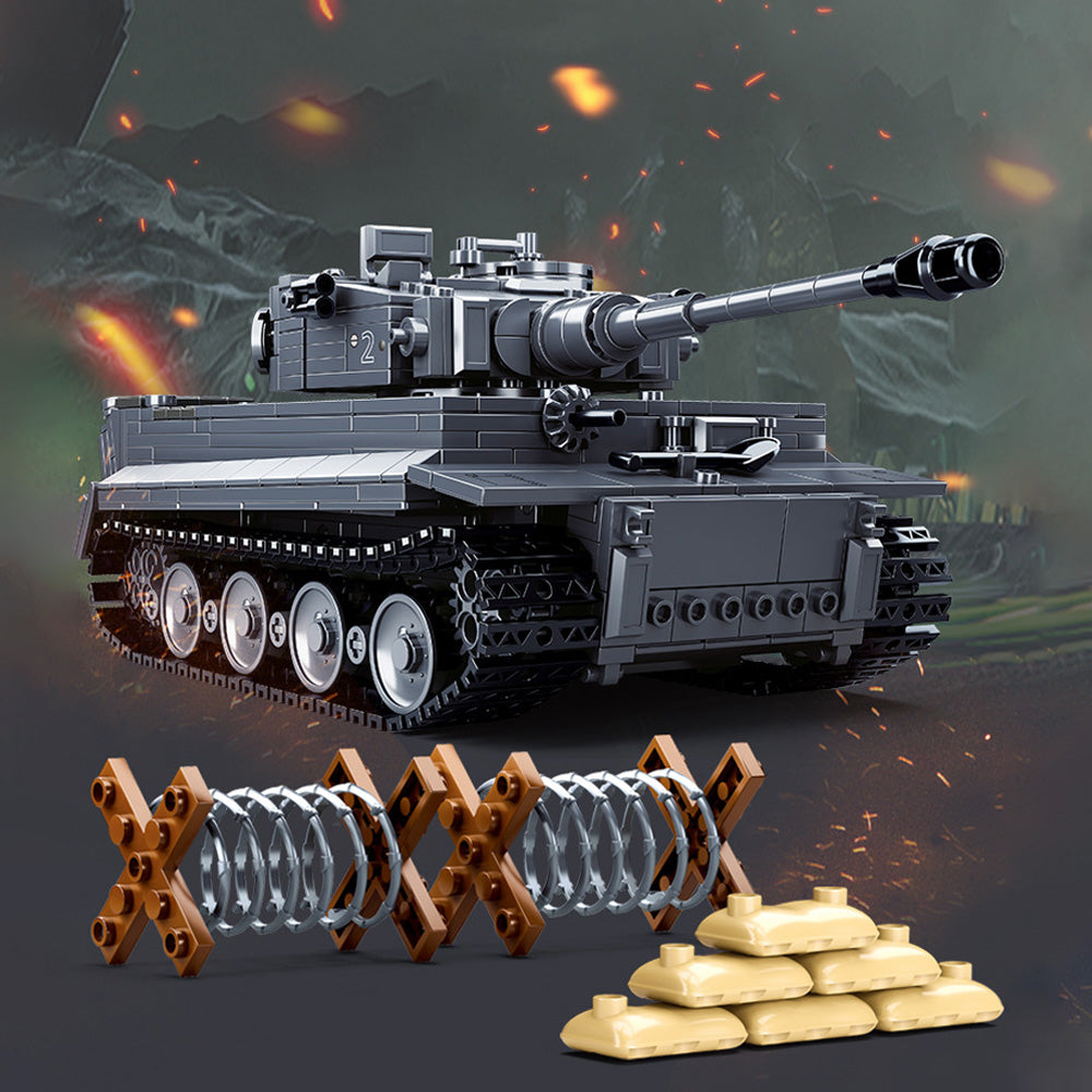 M38-B0851 Panzerkampfwagen Tiger Remote Controlled - Building Blocks set compatible Lego - Turbo Moc